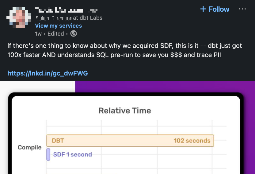 Figure 2: misleading sdf benchmark